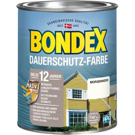 Bondex Dauerschutz-Farbe 750 ml morgenweiß seidenglänzend