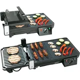 Rosenstein & Söhne 2in1 Tischgrill schwarz