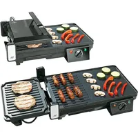Rosenstein & Söhne 2in1 Tischgrill schwarz