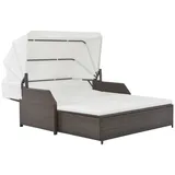 vidaXL Sonnenliege 200 x 139 x 125 cm Braun