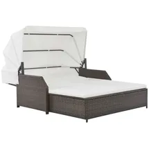vidaXL Sonnenliege 200 x 139 x 125 cm Braun