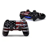 Skins Aufkleber für PS4 Controller (für Sony Playstation 4 DualShock Wireless Controller), Amerika Flagge