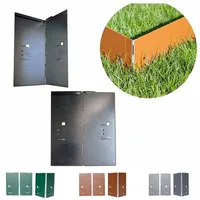 Green-Split Rasenkanten Ecke Alu/Zink 13,5 cm 1 Stück Braun