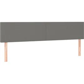 vidaXL Boxspringbett mit Matratze Dunkelgrau 160x200 cm Stoff