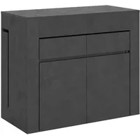 Itamoby Ausziehbare Konsole 90x42/302 cm Evolve Antracite Spatolato mit