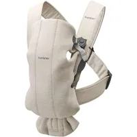 BabyBjörn Babytrage Mini, 3D-Jersey, Hellbeige