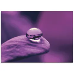 Glasbild ARTLAND "Amethyst", lila (farbe bild(er): lila), B:60cm H:45cm, Bilder, in verschiedenen Größen