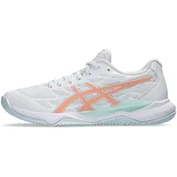 Asics Gel-Tactic 12 102 White/Bright Sunstone Gr. 8