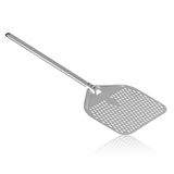 BBQ-Toro Pizzaschieber Aluminium Pizzaschaufel 30 x 26 cm, Pizzaheber, Pizzaschieber silberfarben