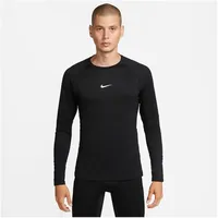 Nike Pro Warm langarm Trainingsshirt Herren 010 black/white L