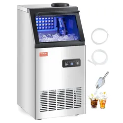 VEVOR Kommerzieller Eisbereiter Eismaschine 50kg/Tag Selbstreinigung Restaurant