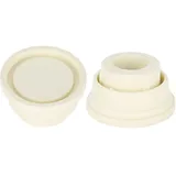 Tissting 2 Stück Poolleiter Gummipuffer, 39mm/1.5zoll Gummi Stopper für Poolleiter Pools Schutzkappen Schwimmbadleiter Gummistecker Leiter Sicherheitsstoßstange Weiße