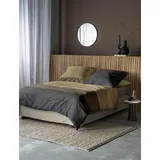 IRISETTE Edel-Feinbiber Braun-Grau 135 x 200 cm + 80 x 80 cm