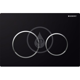 Geberit Omega20 Betätigungsplatte schwarz/glanzverchromt/schwarz (115.085.KM.1)