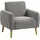 Atlantic Home Collection Sessel Moby Cord 0 x 0 x 0 cm Grau