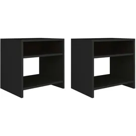 vidaXL Nachtschrank 40 x 30 x 40 cm Schwarz