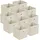 [en.casa] Faltbox 30 x 30 x 28 cm 10-tlg. Beige