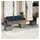 vidaXL Gartensofa-Set 7-tlg. grau Polyrattan