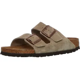 Birkenstock Arizona Weichbettung Veloursleder schmal taupe 41