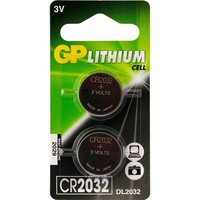 GP Batteries Knopfzelle CR 2032 3V 2 St. Lithium