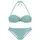 JETTE Bügel-Bandeau-Bikini Damen Grün/Weiß 36 Cup C