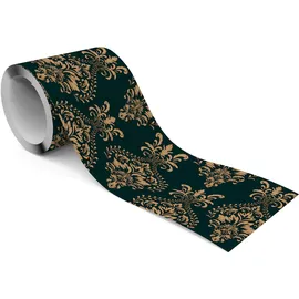 Muralo Tapetenbordüre selbstklebend 10 cm x 300 cm 300 g Beige/Braun/Schwarz