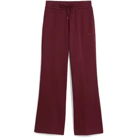 Puma Damen HER Comfort High-Waist Straight Pants FL op, Strickhose, Rubinschimmer, XL EU