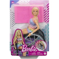 Mattel Fashionistas Barbie im Rollstuhl Jumpsuit im Regenbogen-Design (HJT13)