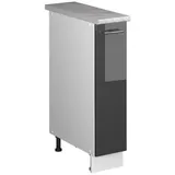 Vicco Apothekerschrank Fame-Line 20 x 60 x 82 cm Anthrazit Hochglanz/Weiß