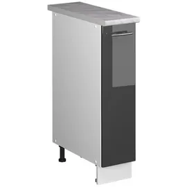 Vicco Apothekerschrank Fame-Line 20 x 60 x 82 cm Anthrazit Hochglanz/Weiß