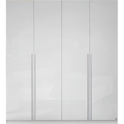 Kleiderschrank RAUCH „Lorca“ Schränke Gr. B/H/T: 181 cm x 210 cm x 54 cm, 4 St., weiß (korpus weiß, front hochglanz weiß) Kleiderschränke