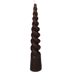 Kerze TWISTED CONE braun