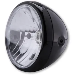 SHIN YO 7 inch koplamp RENO, zwart glanzend, zwart