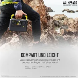 Nitecore SET Nitecore NPS400 Akku Power Station 117000mAh + Solarpanel 100W