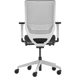Trendoffice by Dauphin Bürostuhl to-sync work mesh, 9242SY2FVKVW Stoff weiß, Gestell weiß