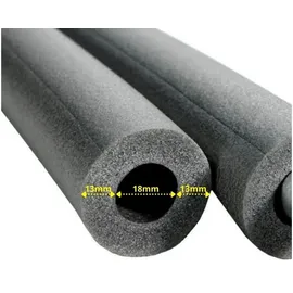 NMC 2 m Rohrisolierung für Rohr Ø 16 - 18 mm - Dämmschichtdicke 13 mm - 50% GEG