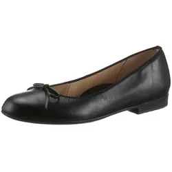 Ballerina ARA "SARDINIA", Damen, Gr. 6,5, schwarz, Glattleder, elegant, Schuhe, Loafer, Festtagsschuh, Business Schuh mit Schleife