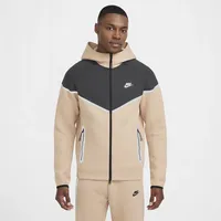 Nike Tech Windrunner Fleece-Jacke mit durchgehendem Reißverschluss (Herren) - Braun, S