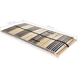 vidaXL Lattenrost 7 Zonen verstellbar 100 x 200 cm