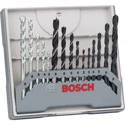 Bosch Bohrer-Set für Metall-, Holz-, Steinbearbeitung, 15-teilig, 3 - 8mm - 2607017038