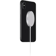 Grundig Magnetisches Qi-Ladegerät - 15W - Inkl. USB-C Kabel 1 Meter - Schützt vor Überstrom - Kompaktes Design - Silber