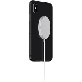 Grundig Magnetisches Qi-Ladegerät - 15W - Inkl. USB-C Kabel 1 Meter - Schützt vor Überstrom - Kompaktes Design - Silber