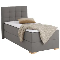 Boxbett HOME AFFAIRE "Olivet", grau, B:104cm L:210cm, Komplettbetten, in 4 Farben, 4 Breiten, 2 Matratzenarten, auch in Überlänge 220 cm