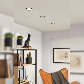 Paulmann 93397 LED-Einbauleuchte GU10 Schwarz (matt), Silber