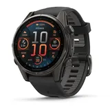 43 mm sapphire, schwarz / carbongrau DLC Titan mit QuickFit Silikon-Armband 20 mm