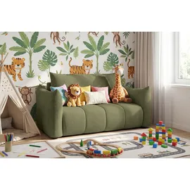 WFL GROUP Schlafsofa Lilo 120 x 86 x 101 cm Cordstoff hellgrün