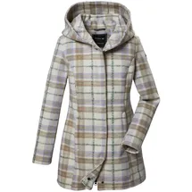 G.I.G.A. DX Damen Strickfleecejacke/Fleecejacke mit Kapuze GW 42 WMN KNTFLC JCKT, hellbeige, 42,