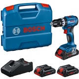 Bosch Professional GSB 18V-45 Akku-Schlagbohrschrauber inkl. Koffer + 3 Akkus 4.0Ah (0615A5002U)