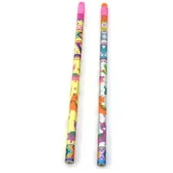 Bleistift mit Radiergummi im Klingenmuster - verschiedene Designs