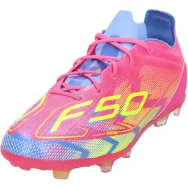 adidas Kinder Fussballschuhe F50 PRO FG J JH6415 36 2/3 - Lucid Pink/Lucid Lemon/Blue - 36 2/3